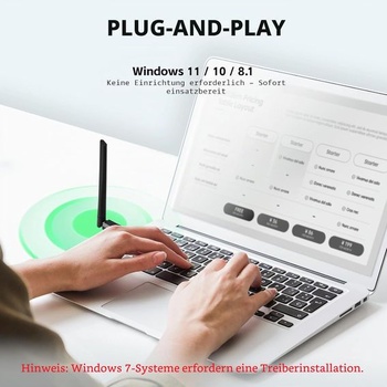 USB Bluetooth adaptér s vysoce výkonnou anténou, adaptér Bluetooth 6.0 s dlouhým dosahem pro PC