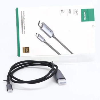 Kábel UGREEN USB C na DisplayPort 1.4 8K 60Hz 30Hz 4K 240Hz 144Hz HDR VRR Thunderbolt 4 3 DP1.4