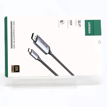 Kábel UGREEN USB C na DisplayPort 1.4 8K 60Hz 30Hz 4K 240Hz 144Hz HDR VRR Thunderbolt 4 3 DP1.4