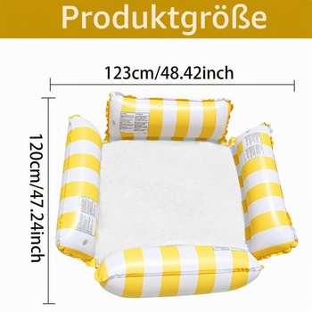 Vodná hojdacia sieť 4 v 1, nafukovacia hojdacia sieť, nafukovací plávajúci matrac, príslušenstvo k