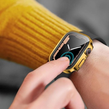 Kompatibilný s puzdrom Apple Watch 46mm Series 10 (2024), ultratenké puzdro s PC pokovaním,
