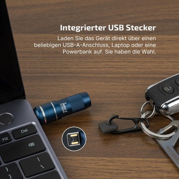 Vreckové svietidlo Olight iMini 2 Mini LED, modrá