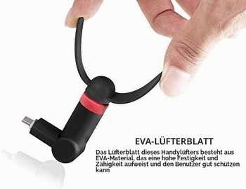 Přenosný chladič pro iPhone 15 Mini Air, ventilátor pro mobilní telefon s konektorem typu C [otočný