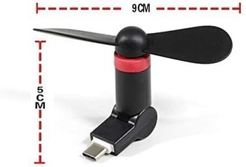 Přenosný chladič pro iPhone 15 Mini Air, ventilátor pro mobilní telefon s konektorem typu C [otočný