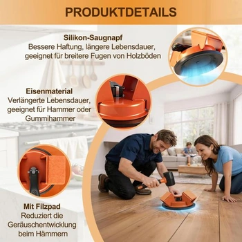 Přísavka na laminát s úhlovou plochou 45°, přísavný zvedák pro laminát a sadu pro pokládku