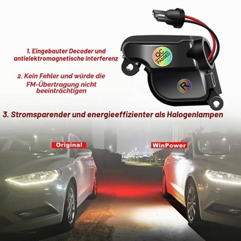 Ambientné LED osvetlenie zrkadiel WinPower, s označením E, biele, bezchybné, kompatibilné s vozidlami Škoda