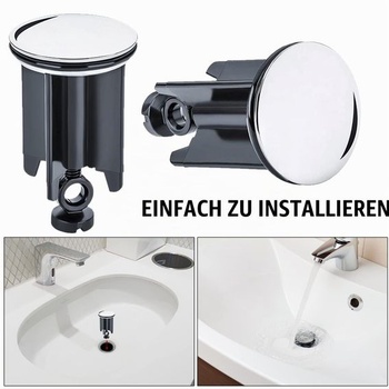 2 kusy zátok do umývadla, zátky do odtoku 40 mm, zátky do vane, zátky do odtoku, pre umývadlá v