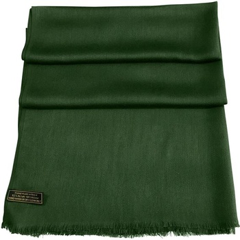 CJ Apparel Pašmínový šál so strapcami, smaragdovo zelená, jedna veľkosť