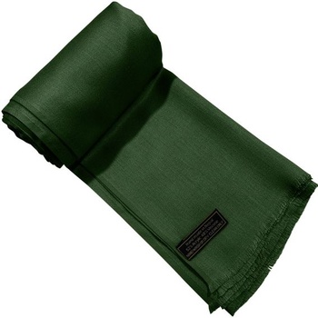 CJ Apparel Pašmínový šál so strapcami, smaragdovo zelená, jedna veľkosť