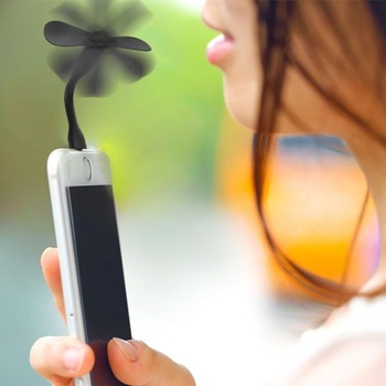 Mini ventilátor na mobilný telefón, prenosný chladič s rotačným ventilátorom, mini ventilátor na