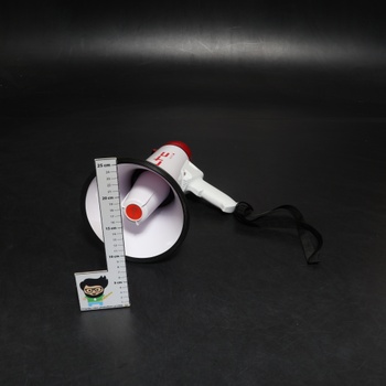 Megafón so sirénou LTC bieločervený USB