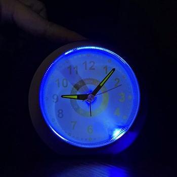 Analogový budík DTKID pro děti, chlapce a dívky, tmavě modrý