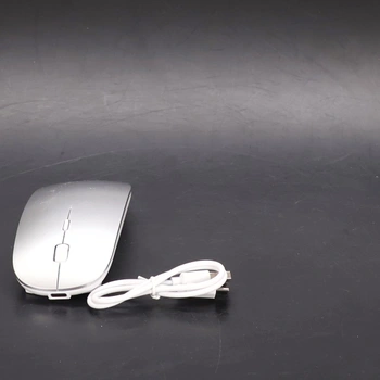 Bezdrôtová myš RaceGT USB-C a USB-A, dobíjacia myš 2,4 GHz, tiché klikanie, 3 nastaviteľné úrovne DPI