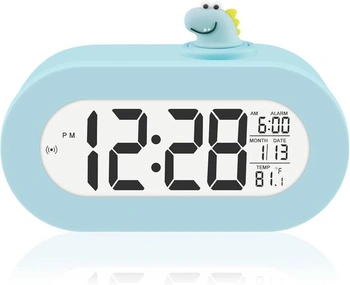 Digitální budík DTKID pro děti, datum/teplota, odložení…