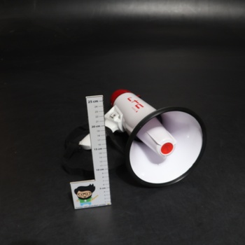 Megafón so sirénou LTC bieločervený USB