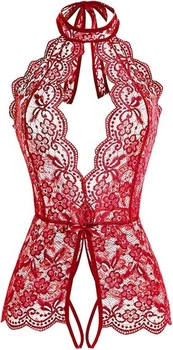 Erotické spodní prádlo Set Dámské sexy hluboký výstřih do V krajky Halter Ladies Sleepwear Negližé
