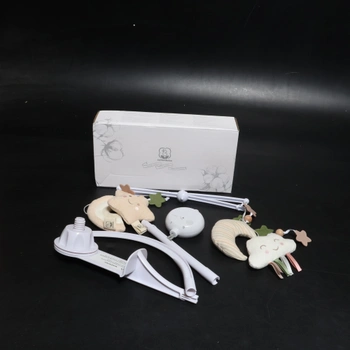 COTTONBEBE Dětský mobil, hudební box s 35 skladbami, nastavitelná hlasitost, snadná instalace,
