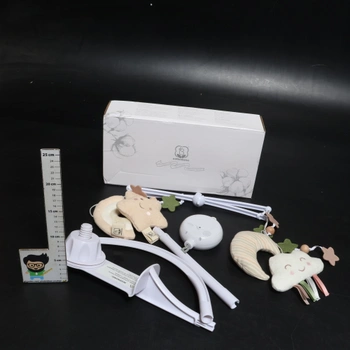 COTTONBEBE Dětský mobil, hudební box s 35 skladbami, nastavitelná hlasitost, snadná instalace,