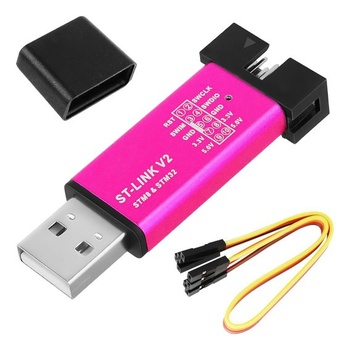 Programátor ST-Link V2, mini programovací adaptér, emulátor a debugger pre STM8/STM32 s káblom
