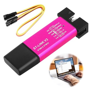 Programátor ST-Link V2, mini programovací adaptér, emulátor a debugger pre STM8/STM32 s káblom