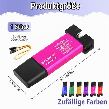 Programátor ST-Link V2, mini programovací adaptér, emulátor a debugger pre STM8/STM32 s káblom