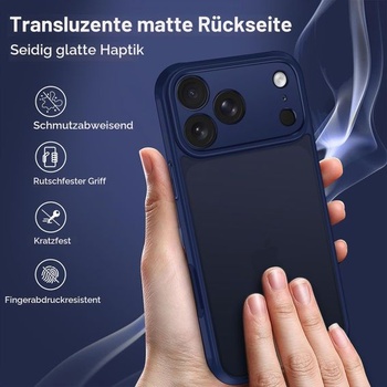 Puzdro ivoler pre iPhone 17 Pro, [vojenský štandard] nárazuvzdorné a proti poškriabaniu odolné