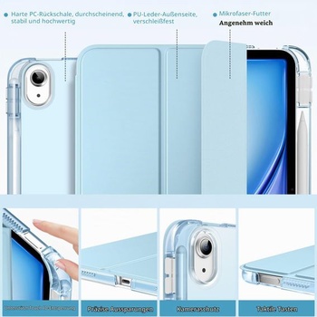 Puzdro MoKo pre iPad Air 11 palcov (M4/M3/M2) 2026/2025/2024 s držiakom pera, nebesky modré