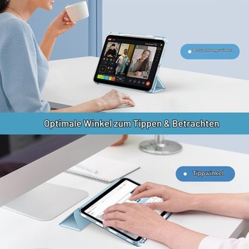 Puzdro MoKo pre iPad Air 11 palcov (M4/M3/M2) 2026/2025/2024 s držiakom pera, nebesky modré