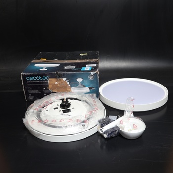 Ventilátor Cecotec so svetlom čiernobiely