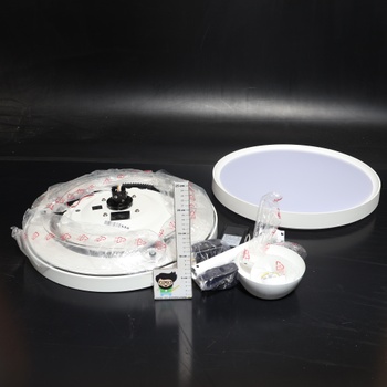 Ventilátor Cecotec so svetlom čiernobiely