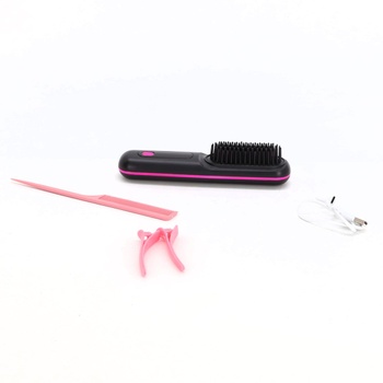 Stylingová kefa na krátke vlasy, elektrická kefa, žehliaca kefa Go Brush Pro, bezdrôtová, 3