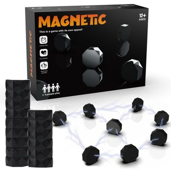Magnetická šachová sada – Vzdelávacia magnetická hra s 20 magnetickými figúrkami a lanom, vzdelávacia