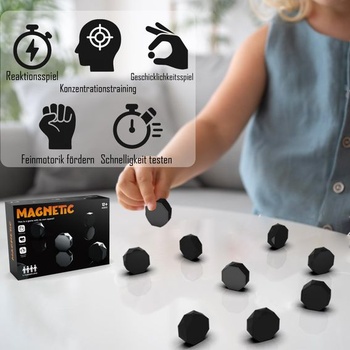 Magnetická šachová sada – Vzdelávacia magnetická hra s 20 magnetickými figúrkami a lanom, vzdelávacia