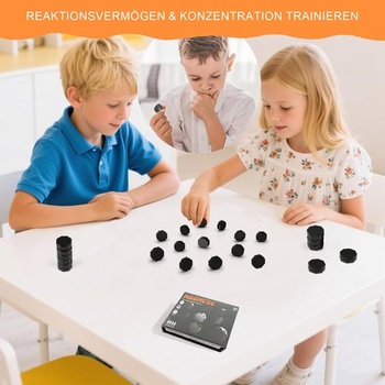 Magnetická šachová sada – Vzdelávacia magnetická hra s 20 magnetickými figúrkami a lanom, vzdelávacia