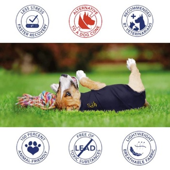 MPS Medical Pet Shirt - TAZ, rukáv na prednú nohu pre psov, XXXS modrá XXXS
