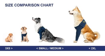 MPS Medical Pet Shirt - TAZ, rukáv na prednú nohu pre psov, XXXS modrá XXXS