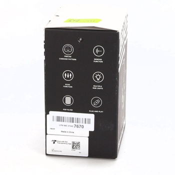 Mikrofon GUEVWES ZTD39, USB, černý