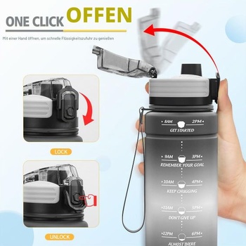 Športová fľaša na vodu 500ml, 700ml, 1l, 1,5l detská fľaša na vodu, nepriepustná, bez BPA,