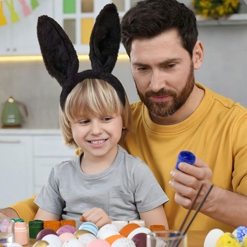 Čelenka s králičími ušima, Doplněk ke kostýmu králíka, Čelenka s králičími ušima, Králičí čelenka