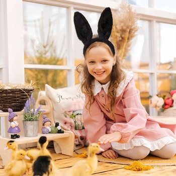 Čelenka s králičími ušima, Doplněk ke kostýmu králíka, Čelenka s králičími ušima, Králičí čelenka