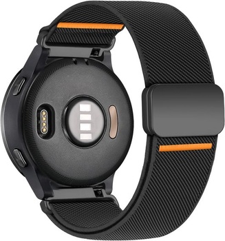 22mm elastický magnetický náramok pre Samsung Galaxy Watch 3 45mm/Gear S3, strečový nylonový