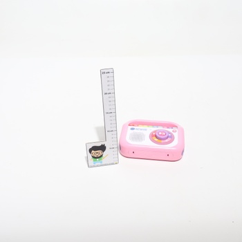 Hudobný prehrávač VTech, nahrávateľný spev a tanec, ružový, detské rádio s Bluetooth, záznamník,