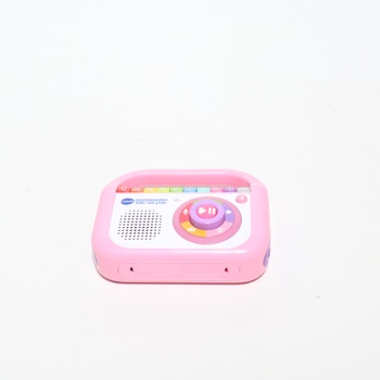 Hudobný prehrávač VTech, nahrávateľný spev a tanec, ružový, detské rádio s Bluetooth, záznamník,