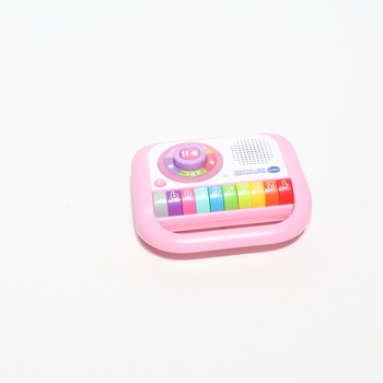 Hudobný prehrávač VTech, nahrávateľný spev a tanec, ružový, detské rádio s Bluetooth, záznamník,