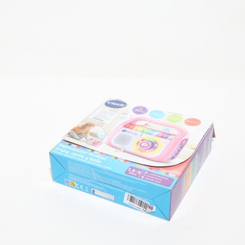 Hudobný prehrávač VTech, nahrávateľný spev a tanec, ružový, detské rádio s Bluetooth, záznamník,