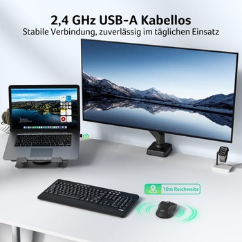 Bezdrôtová myš Acer 4000 DPI, 2,4 GHz bezdrôtová myš s 5 nastaviteľnými DPI, bezdrôtová myš