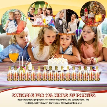 TOYANDONA 20 kusov nádoba na šampanské, fľaša na cukríky, plastová fľaša na cukríky, DIY darčekové