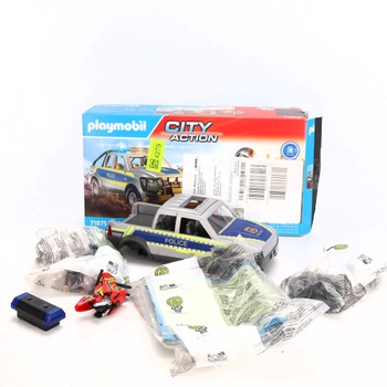 Policajné auto s motorkou Playmobil 71875