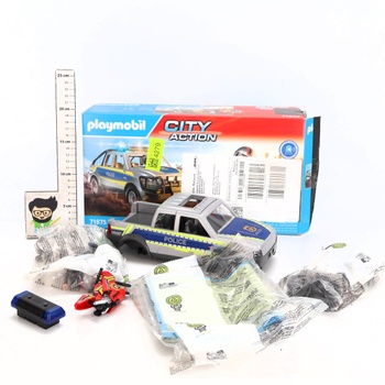Policajné auto s motorkou Playmobil 71875