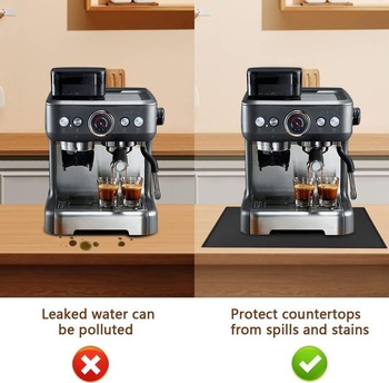 Silikónová podložka pod kávovar, pre plne automatické kávovary, čierna, príslušenstvo pre baristu